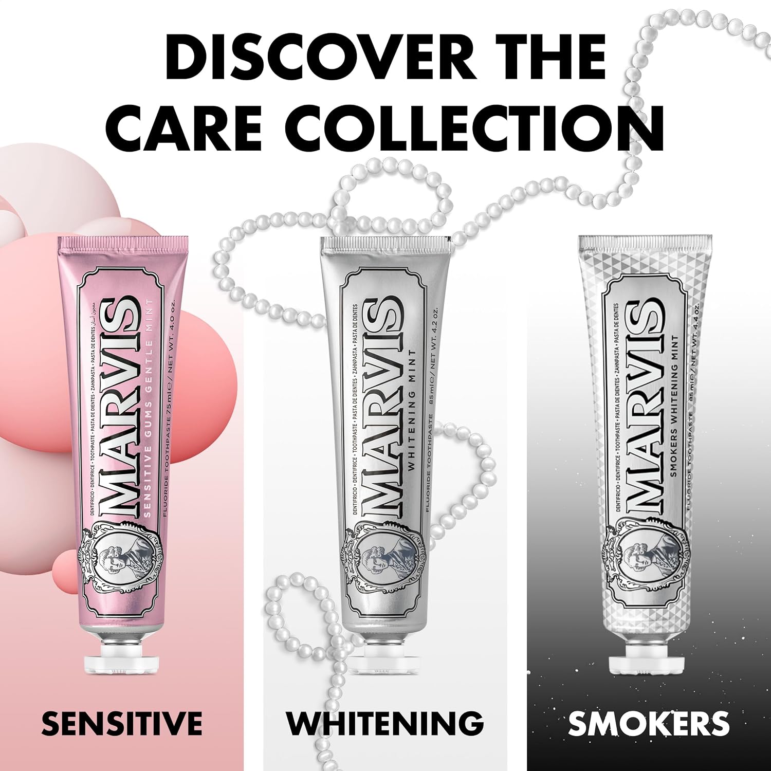 Detalle de Marvis Smokers Whitening Toothpaste, Mint – 85ml