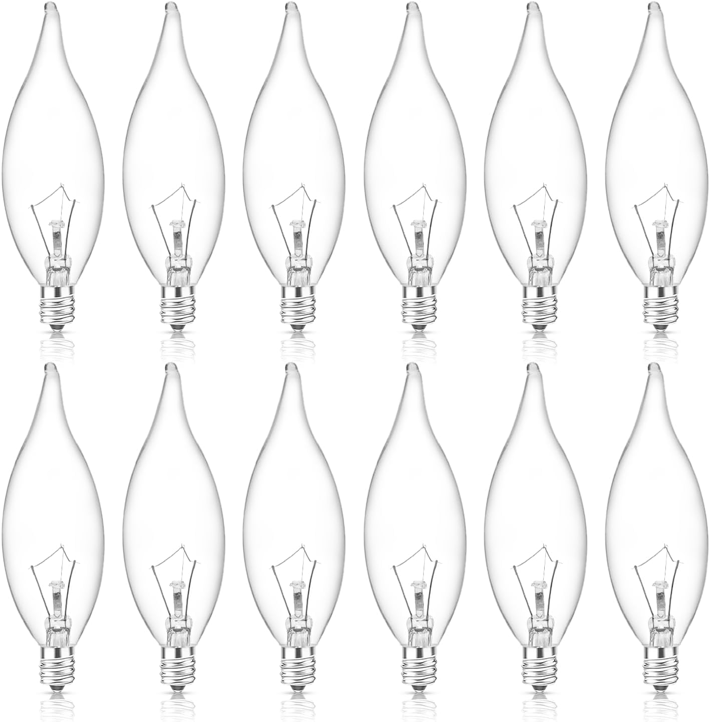 Detalle de SerBion C32LAWEI 120V 60W E12 B10 Candelabra Bulbs, 2700K, Dimmable