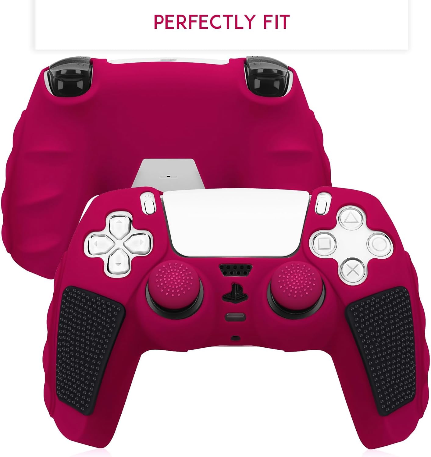Thumbnail 1 de SIKEMAY Anti-Slip PS5 Controller Skin (2-Pack) with Thumb Grip Caps
