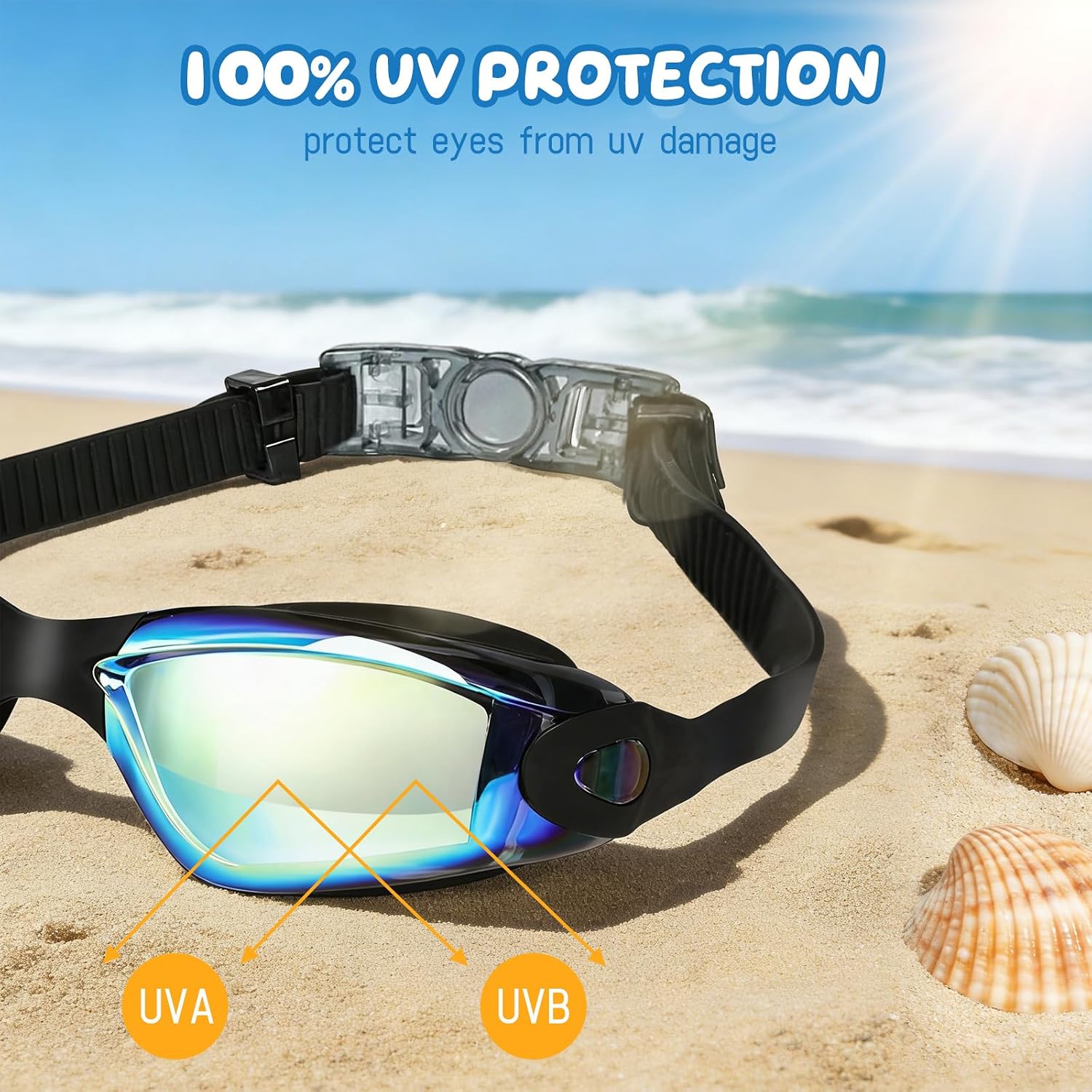 Thumbnail 6 de Houbobo Swimming Goggles 2 Pack – Anti-Fog, Leak-Proof Goggles for Adults and Teens