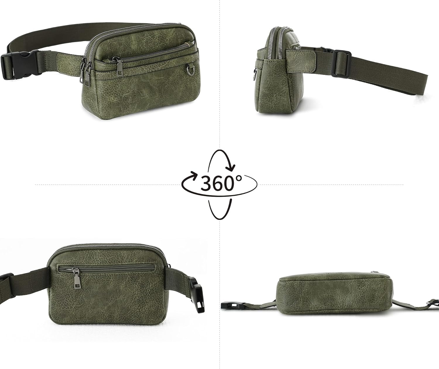 Thumbnail 6 de TANTOMI Umhängetasche Damen: elegante Bauchtasche/Gürteltasche mit verstellbarem Riemen