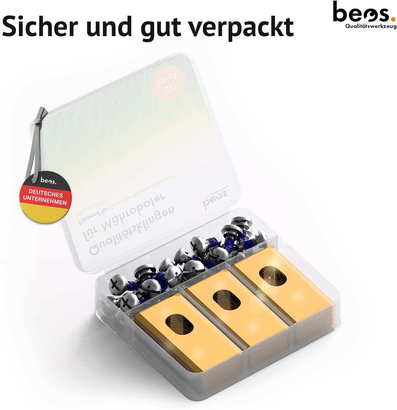 Thumbnail 6 de BEOS 30x Premium Titan Ersatzmesser & Schrauben – kompatibel mit Dreame-Mährobotern
