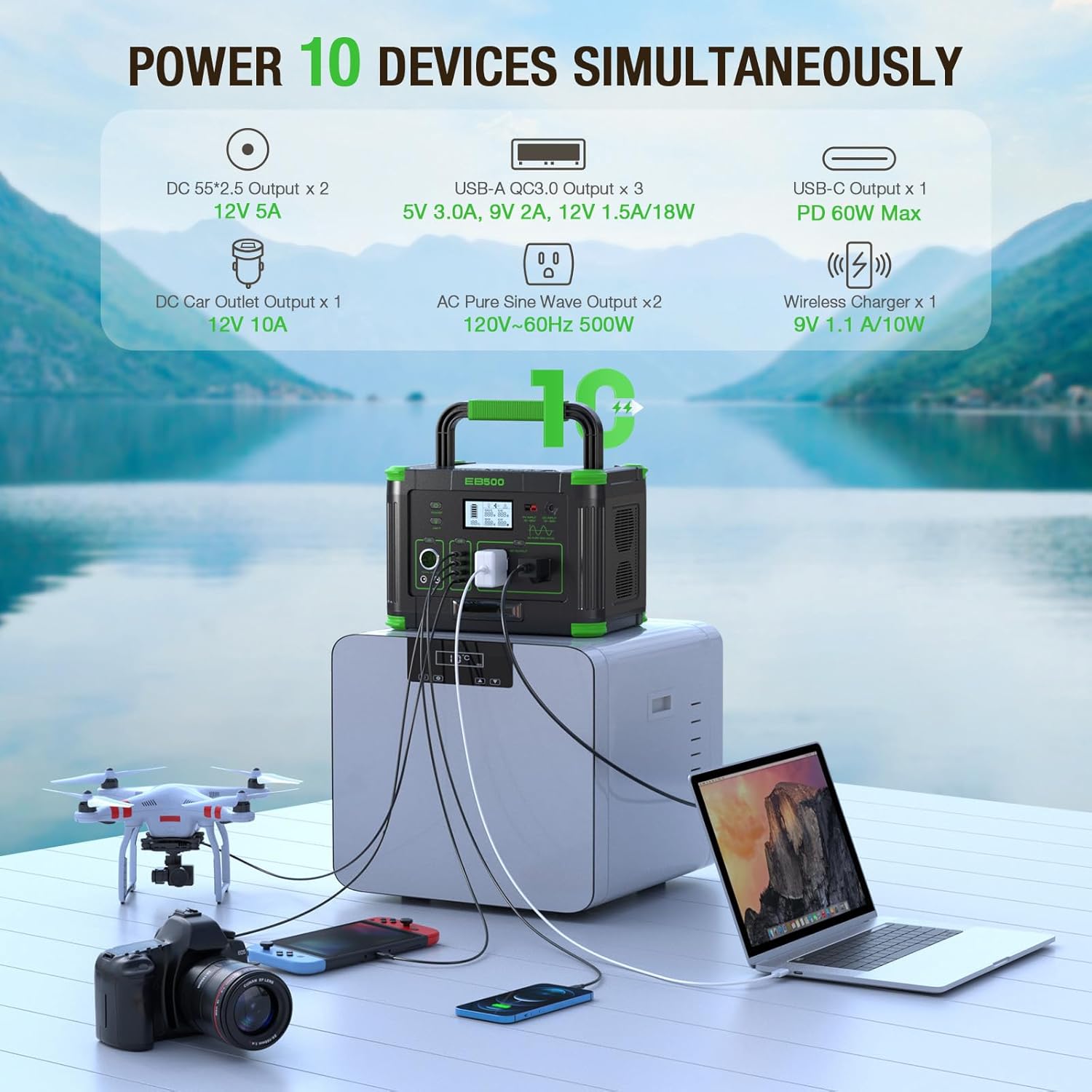 Thumbnail 2 de Portable Power Station 519.48Wh