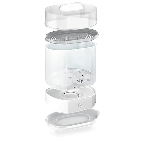 Thumbnail 2 de Chicco Esterilizador Eléctrico, Esterilizador de Biberones, Sacaleches y Chupete, con 3 Configuraciones y Apagado Automático, Apto para Microondas, Universal hasta 6 Biberones de 330 ml, Blanco