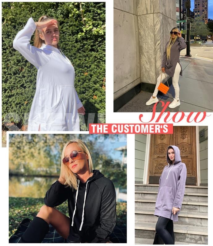 Thumbnail 4 de SHEWIN Hoodie Dress in Polyester Blend