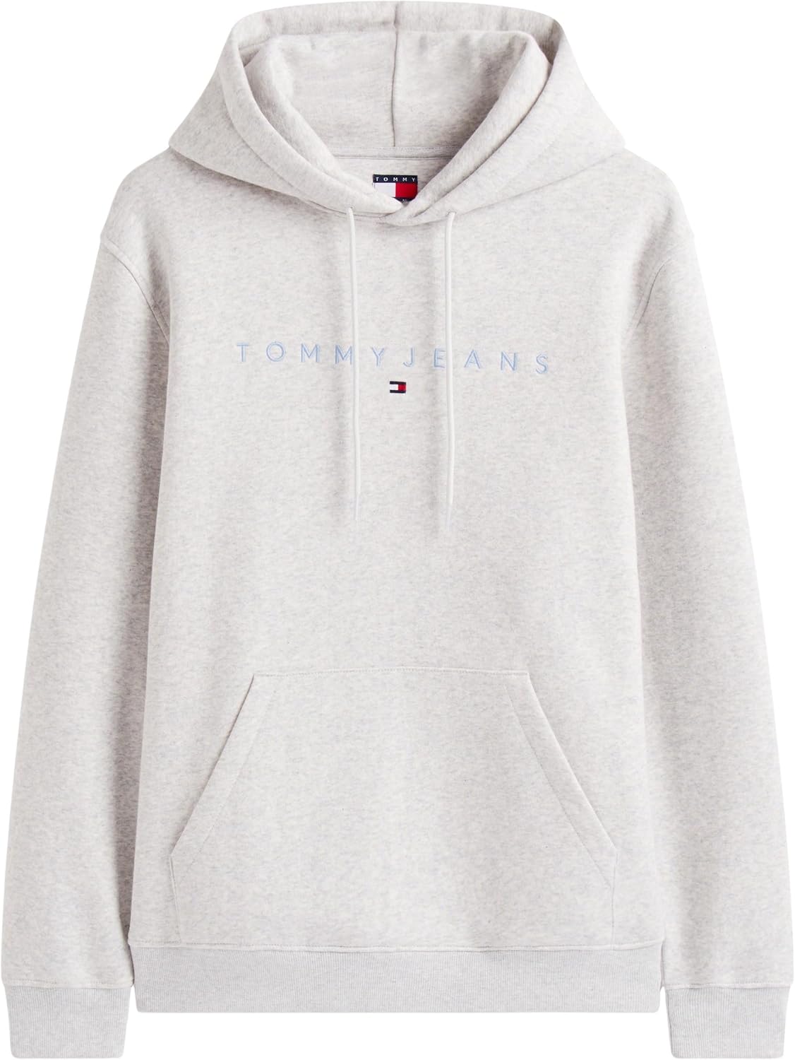 Detalle de Tommy Jeans felpa uomo con cappuccio Linear Logo