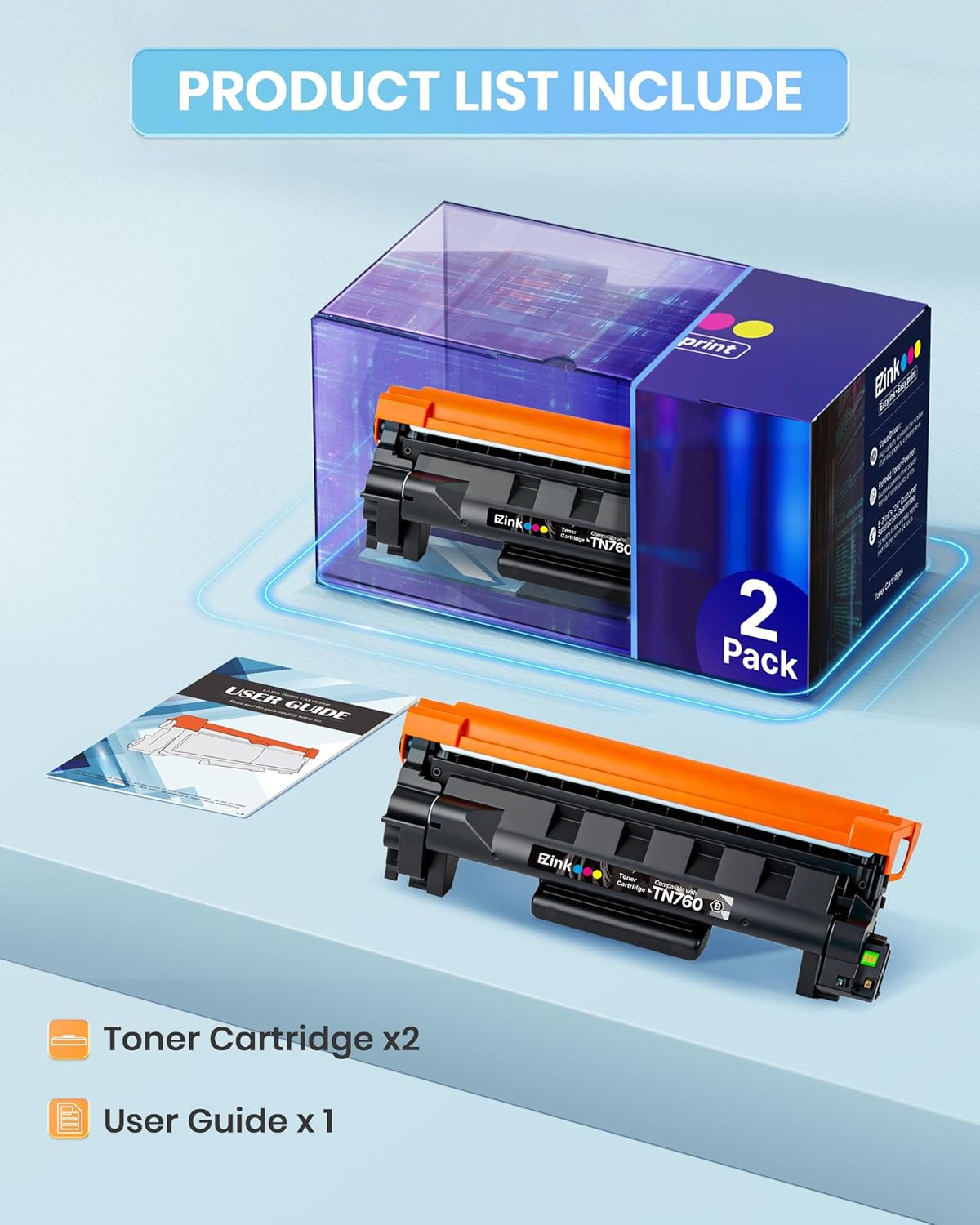 Thumbnail 6 de E-Z Ink TN760 High Yield Toner 3000 pages 🖨️