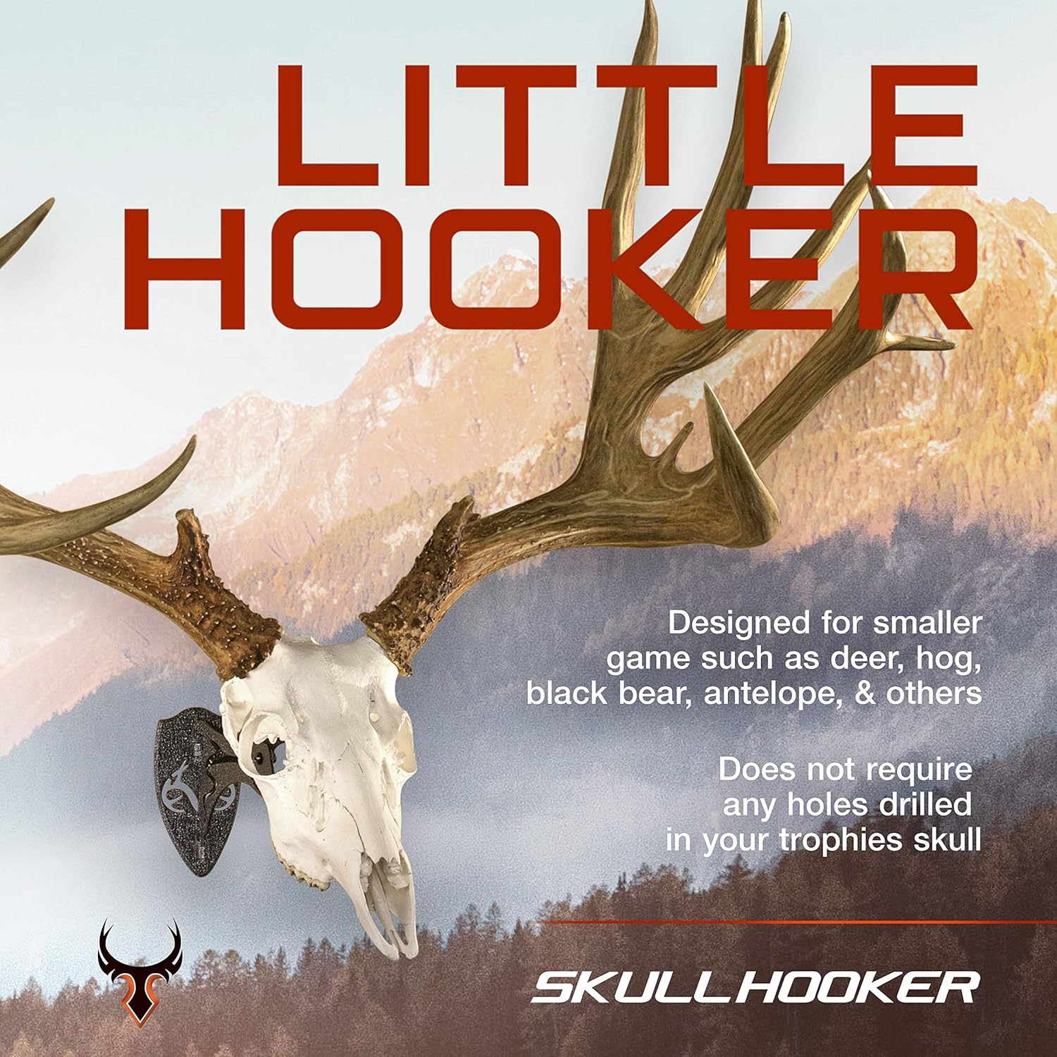 Detalle de Skull Hooker European Trophy Mount, Little Hooker