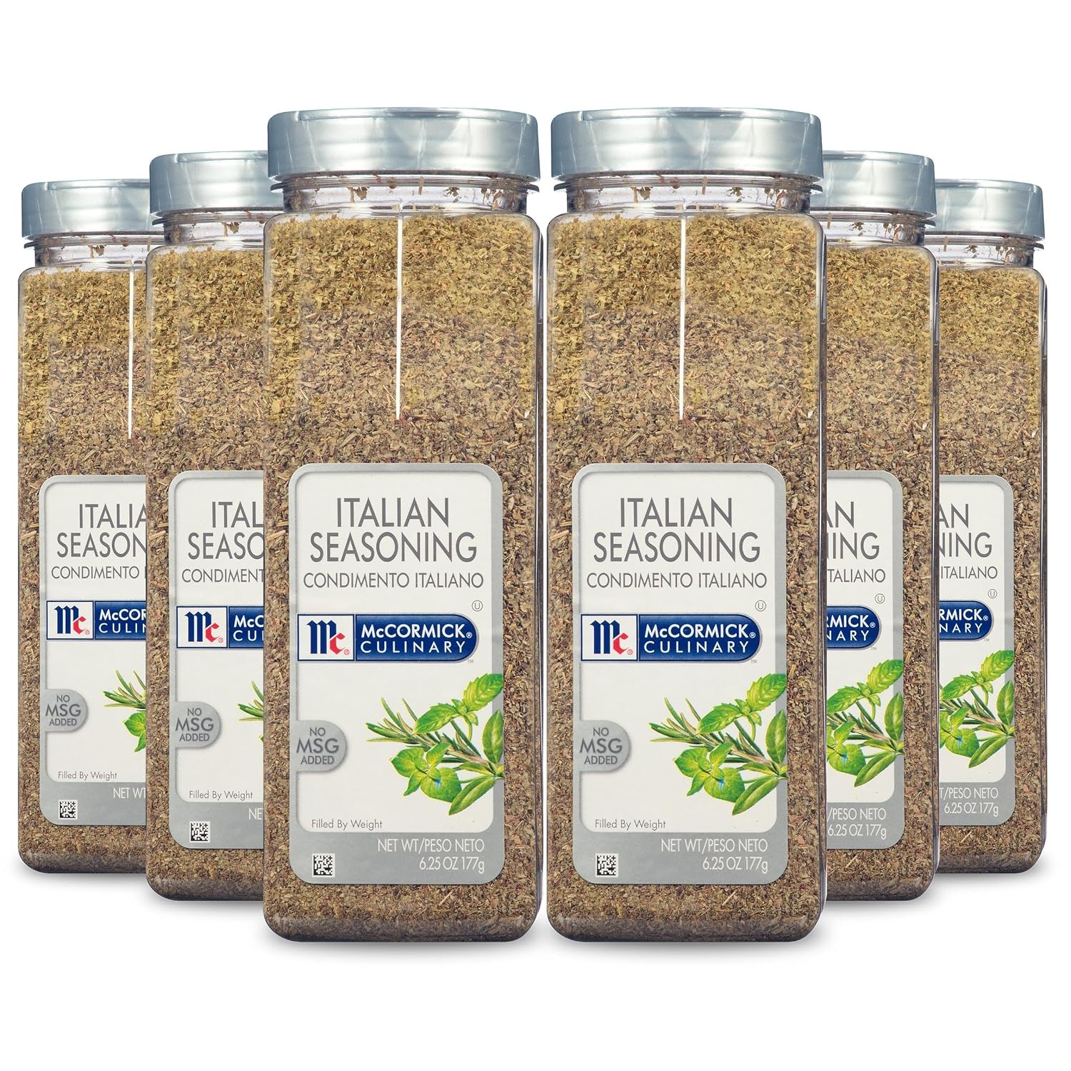 Detalle de McCormick Culinary Italian Seasoning, 6.25 oz Pack of 6 with Classic Herbs