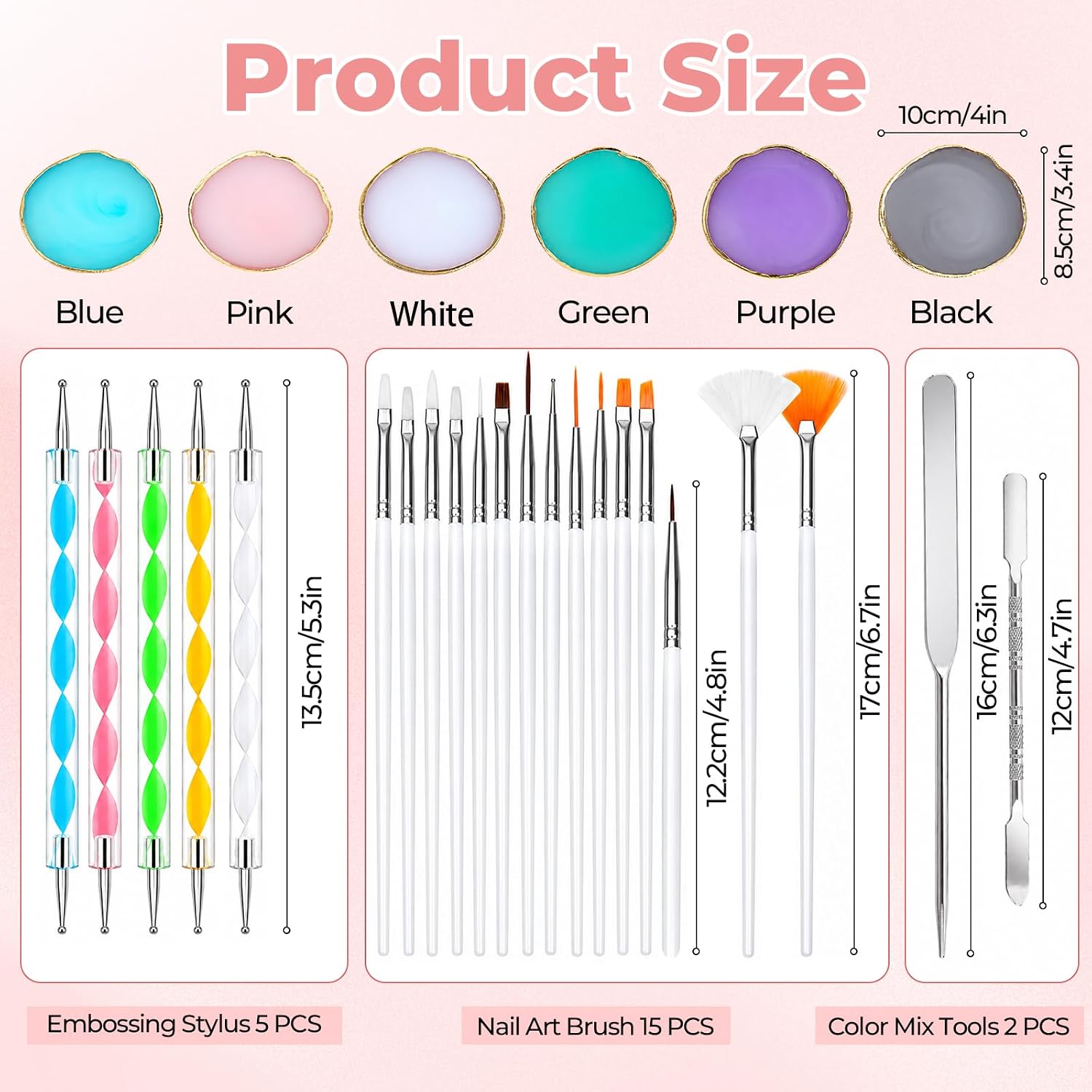 Thumbnail 1 de Lainballow resin nail art palette