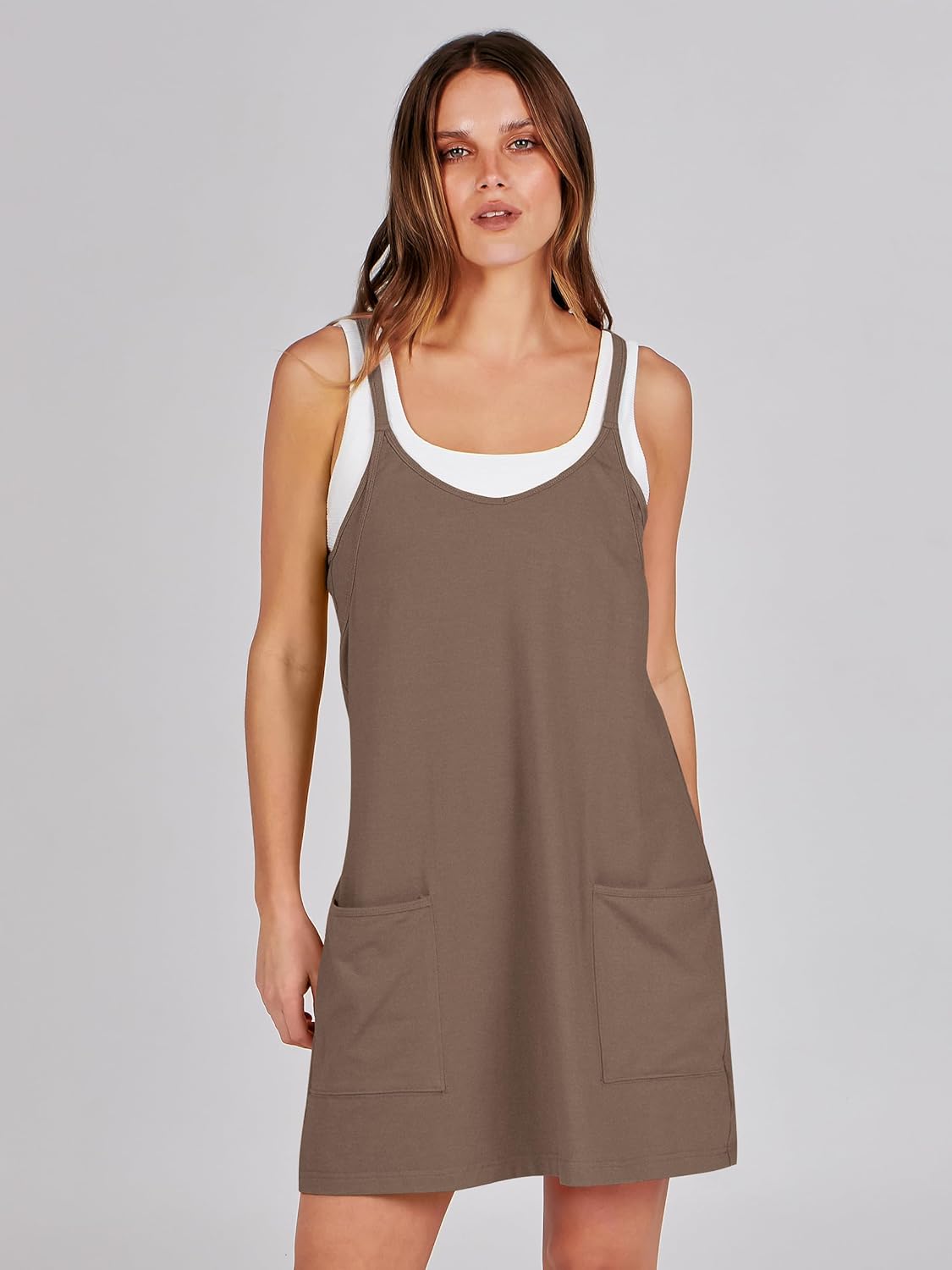 Thumbnail 2 de ANRABESS Women Athletic Dress with Built-in Shorts — Summer Tennis & Active Dress
