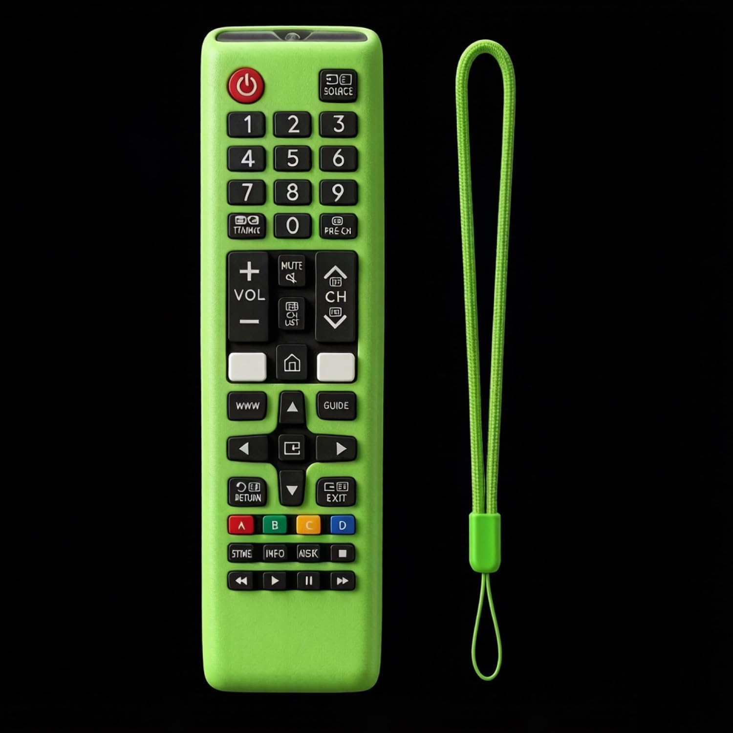 Detalle 2 de Protective Silicone Remote Cover for Samsung TV Remote AA59-00741A / AA59-00786A / BN59-01175N – Shockproof, Washable