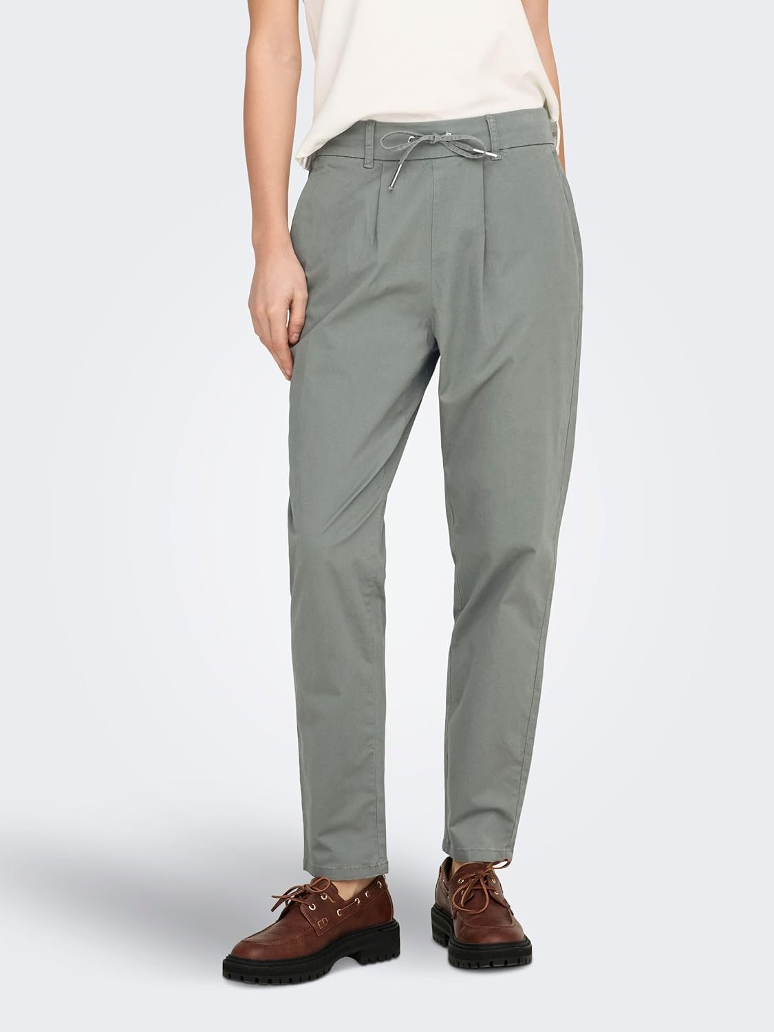 Detalle de Only Onlpoptrash Biana MW Easy Pant CC Pnt Donna – Pantaloni dal taglio normale
