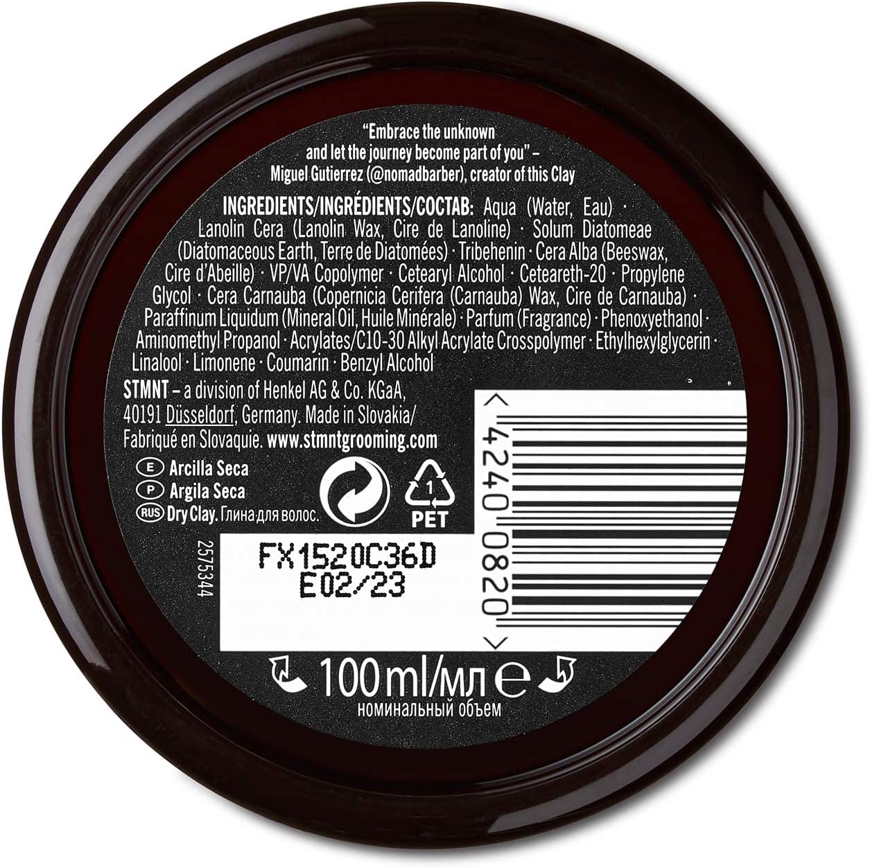 Detalle de STMNT STATEMENT GROOMING GOODS sgrhjh-1443 Droge klei, matte finish