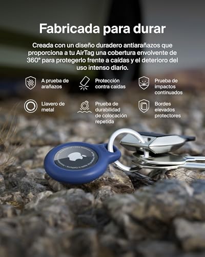 Detalle 1 de Belkin Llavero AirTag funda resistente azul