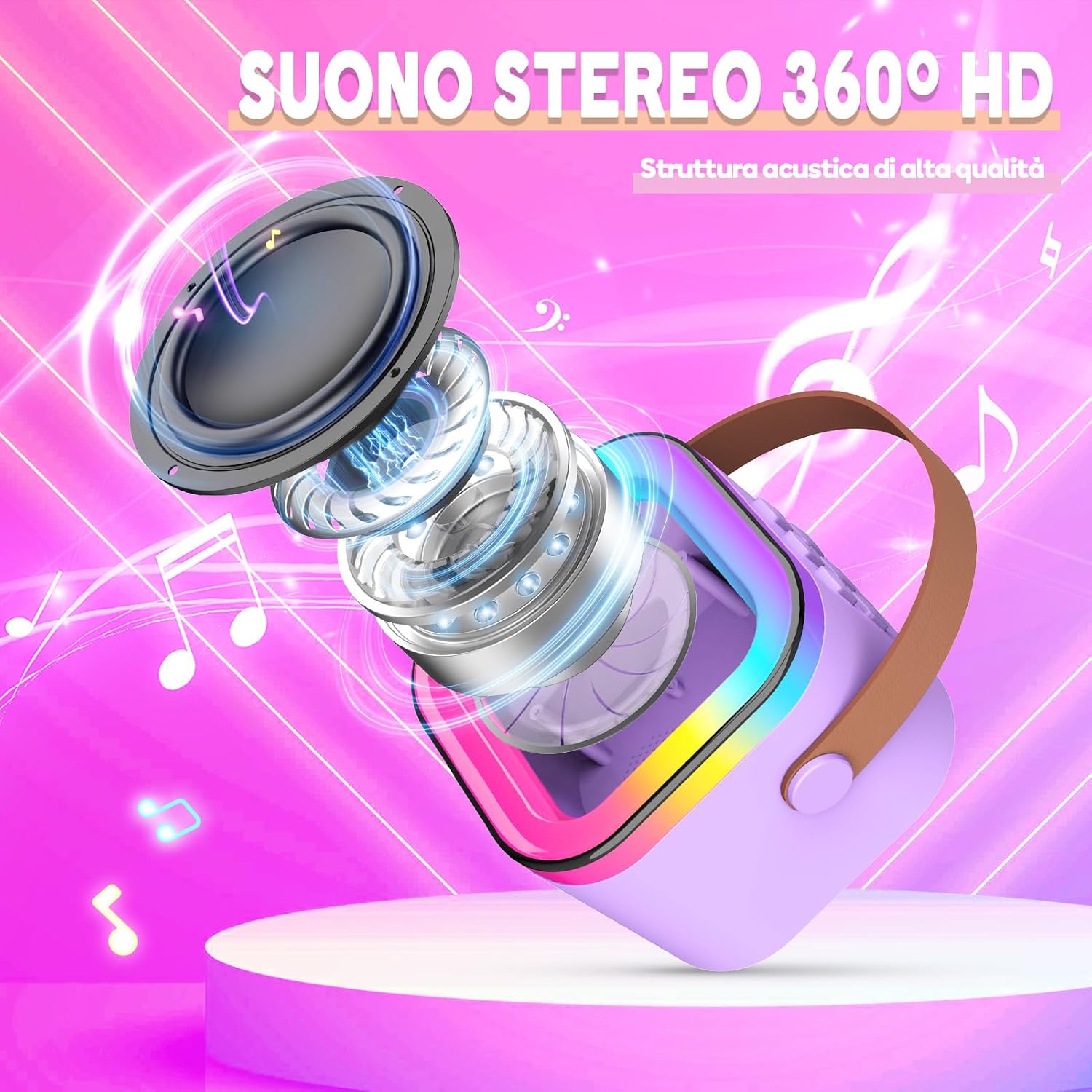 Detalle 1 de Dislocati Karaoke con Microfono per Bambini