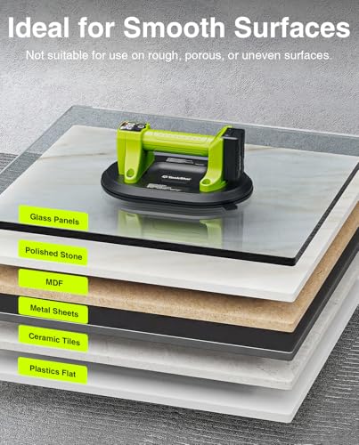 Detalle de Taskstar Ventouse Carrelage Électrique 25 cm — Lift sans Fil avec Écran LCD et 250 kg