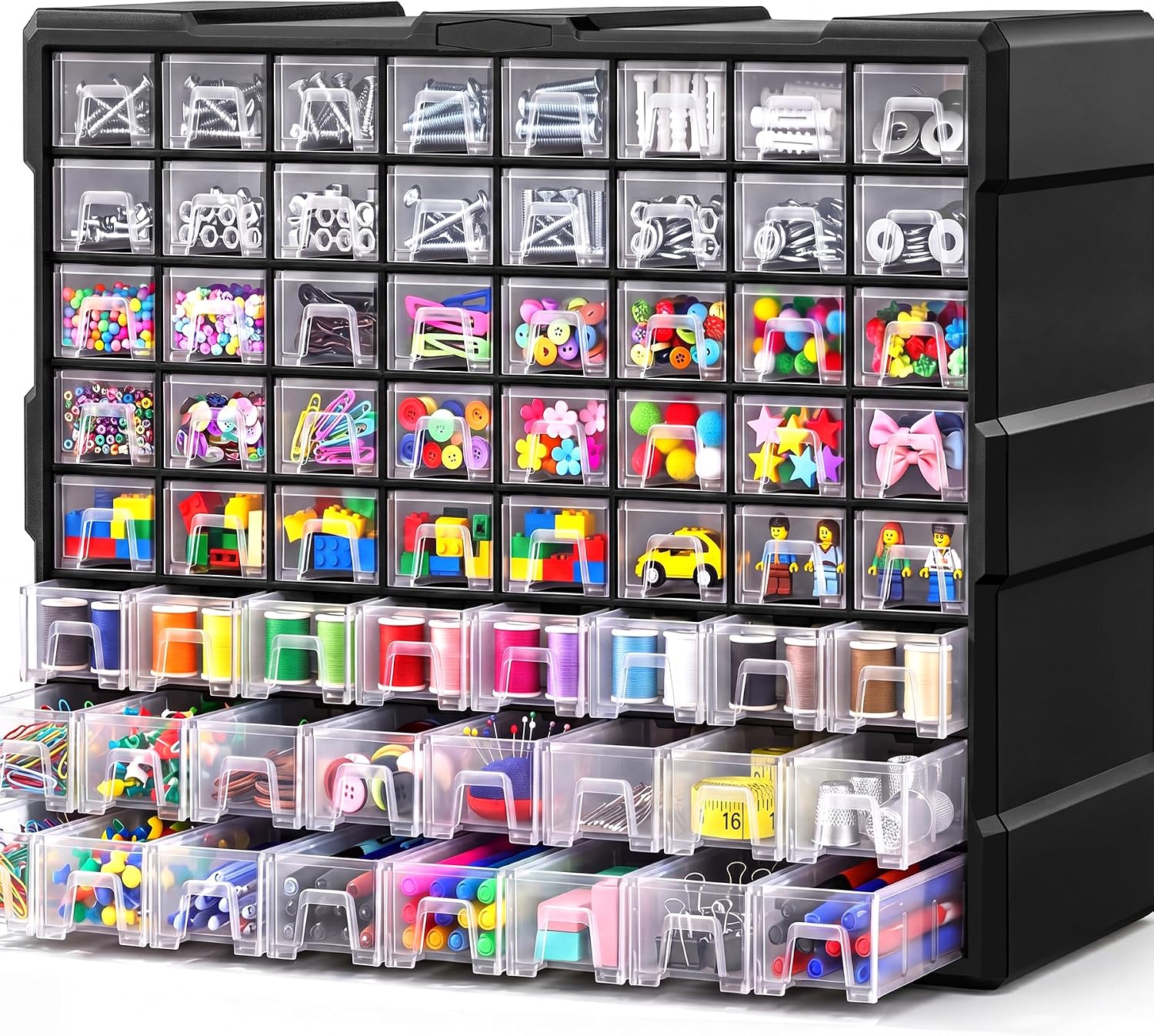 Detalle de Small Parts Organizer with 64 Drawers