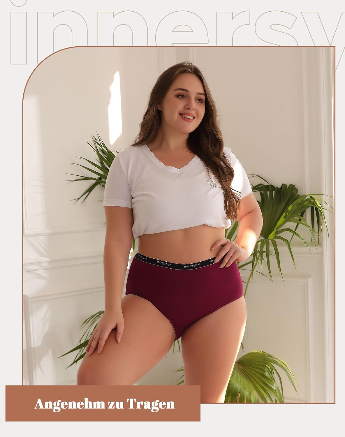 Detalle 2 de INNERSY Unterhosen 5er Pack High Waist 🩲