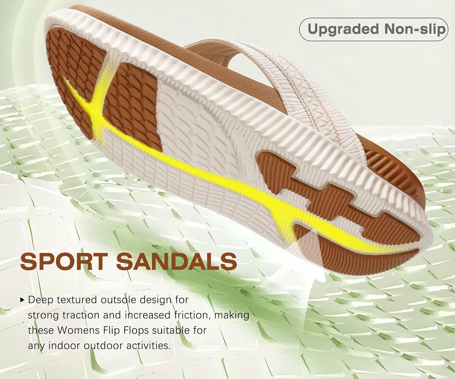 Thumbnail 4 de KuaiLu Womens Orthotic Cushion Flip Flops with Arch Support