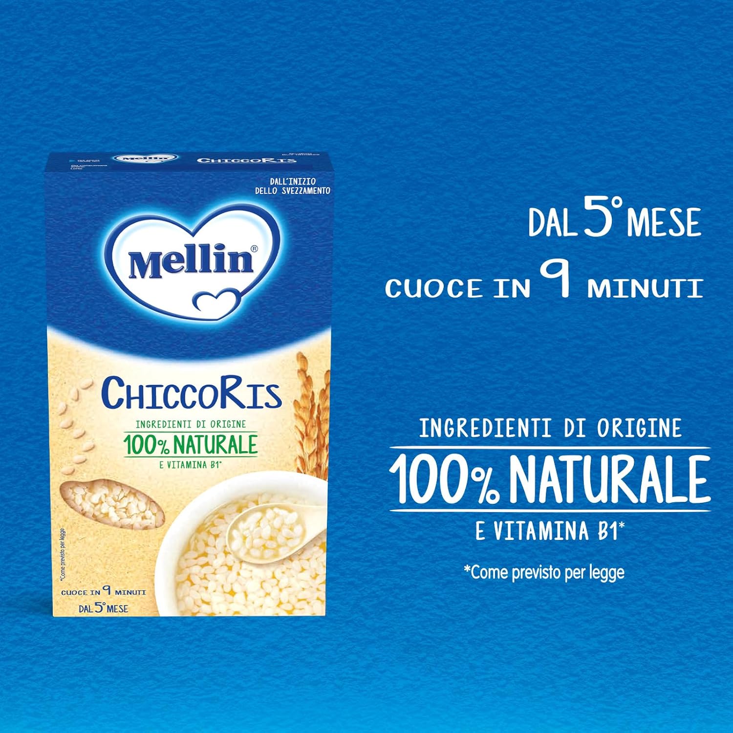 Thumbnail 2 de Mellin ChiccoRis: Alimento con Vitamina B1 a base di Farina di Riso, per Bambini dal 5° Mese, 12 Confezioni da 320 g
