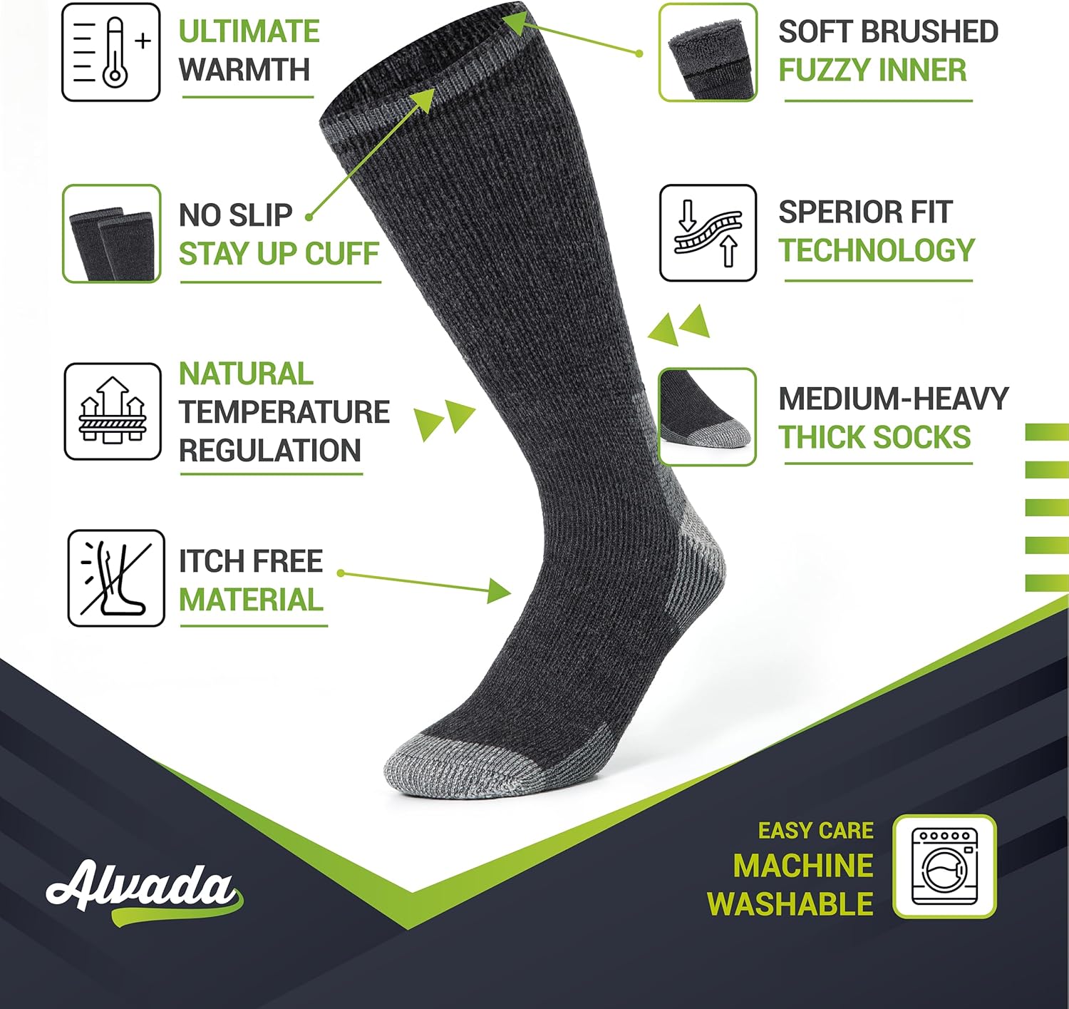 Detalle 2 de Alvada Wool Socks for Winter