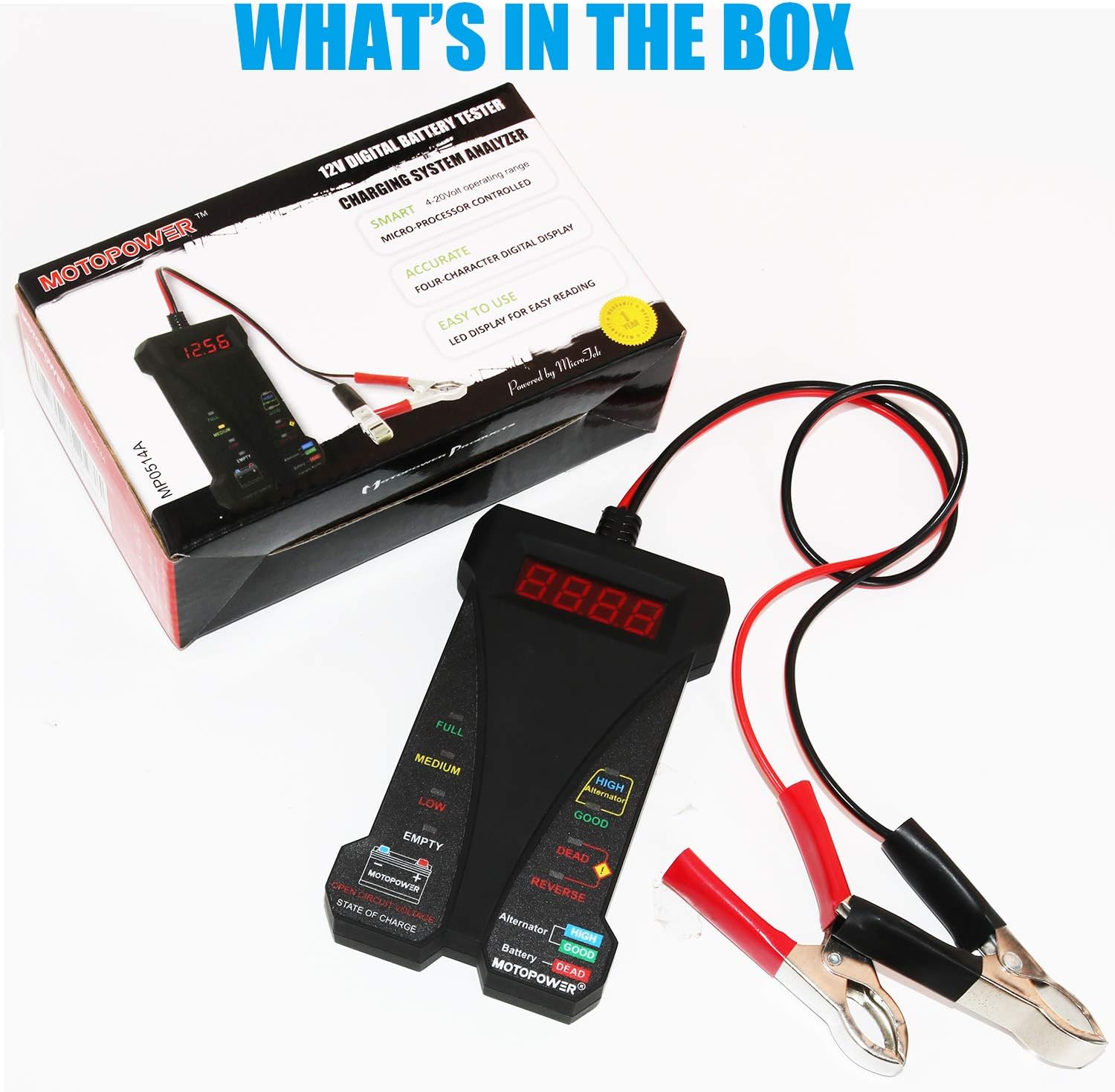 Thumbnail 5 de MOTOPOWER 12V Digital Battery Tester
