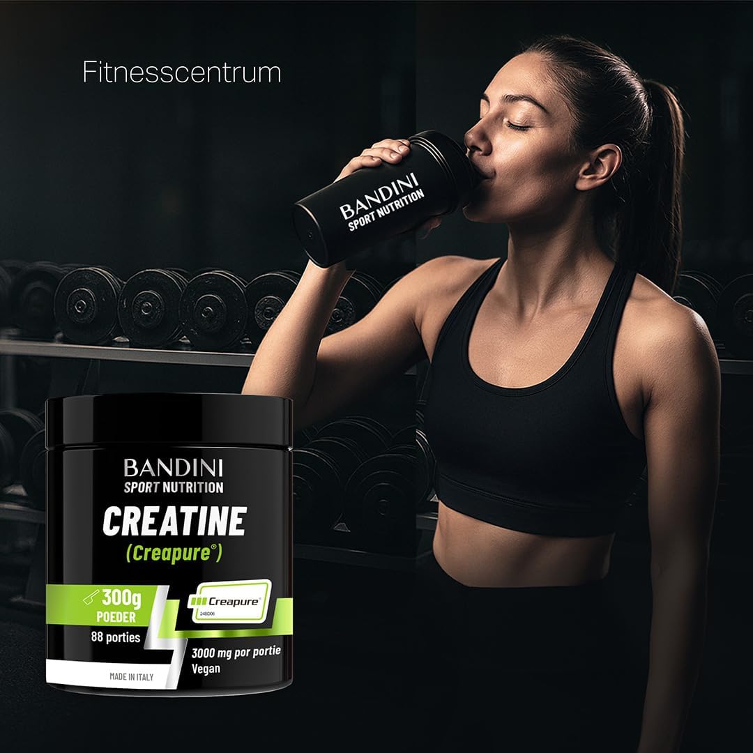 Detalle 2 de BANDINI Creatine CREAPURE creatine-monohydraatpoeder, 300 g, neutraal en vegan