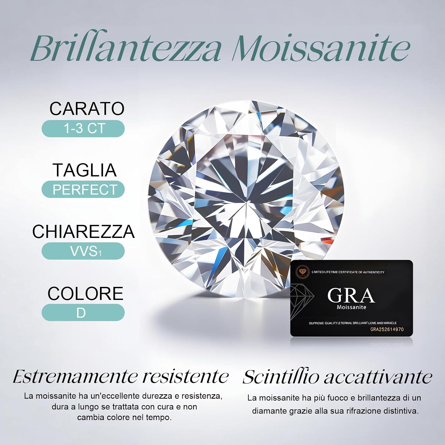 Thumbnail 6 de Louisa Secret Collana Donna Infinity Cuore in Argento Sterling 925 con Moissanite Premium – Regalo perfetto