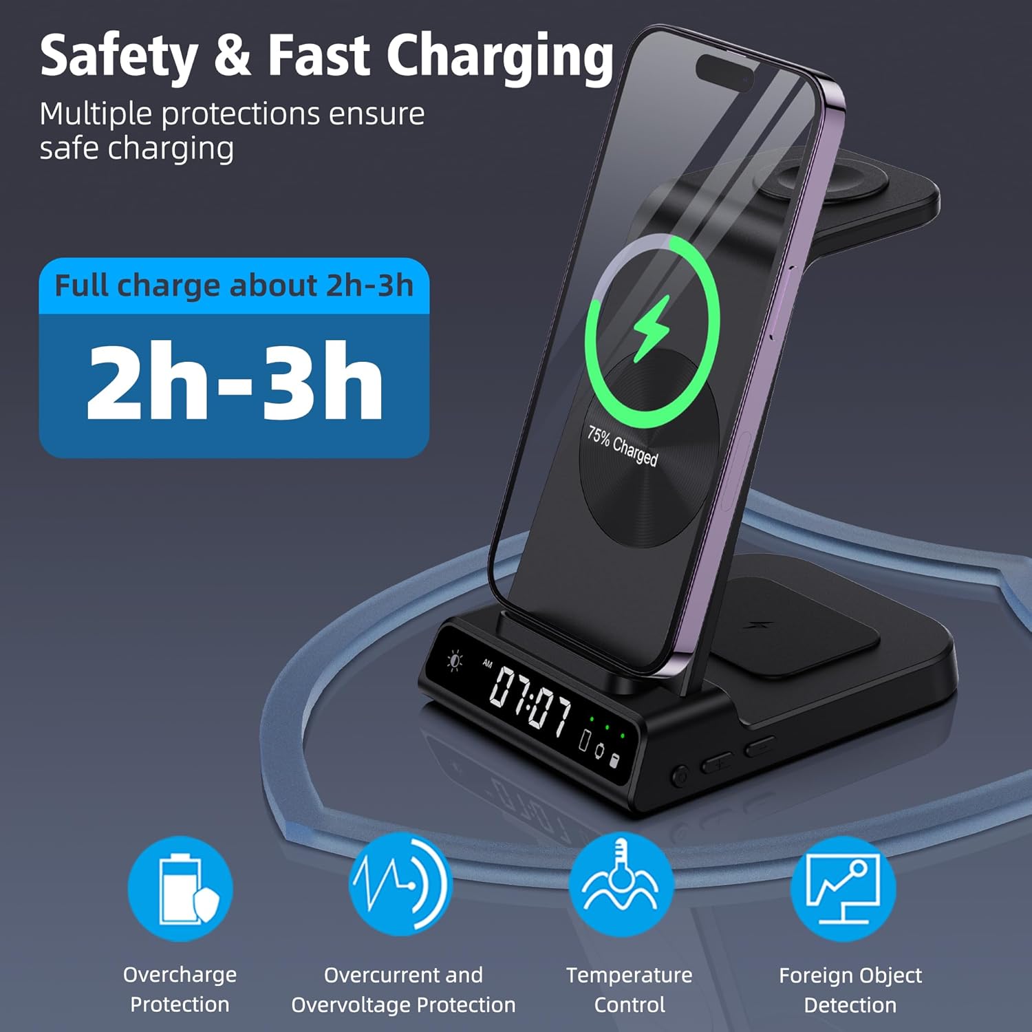 Thumbnail 4 de YiJYi 3-in-1 Watch Charger Stand