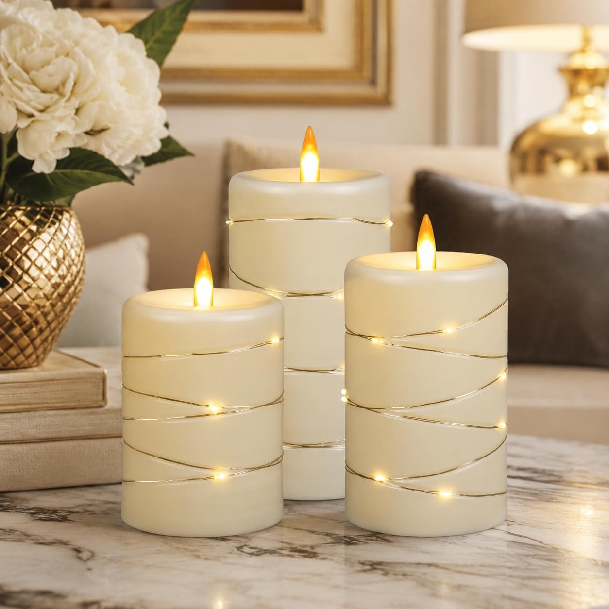 Detalle de Da by LED Candle Light 3-Pack with Remote