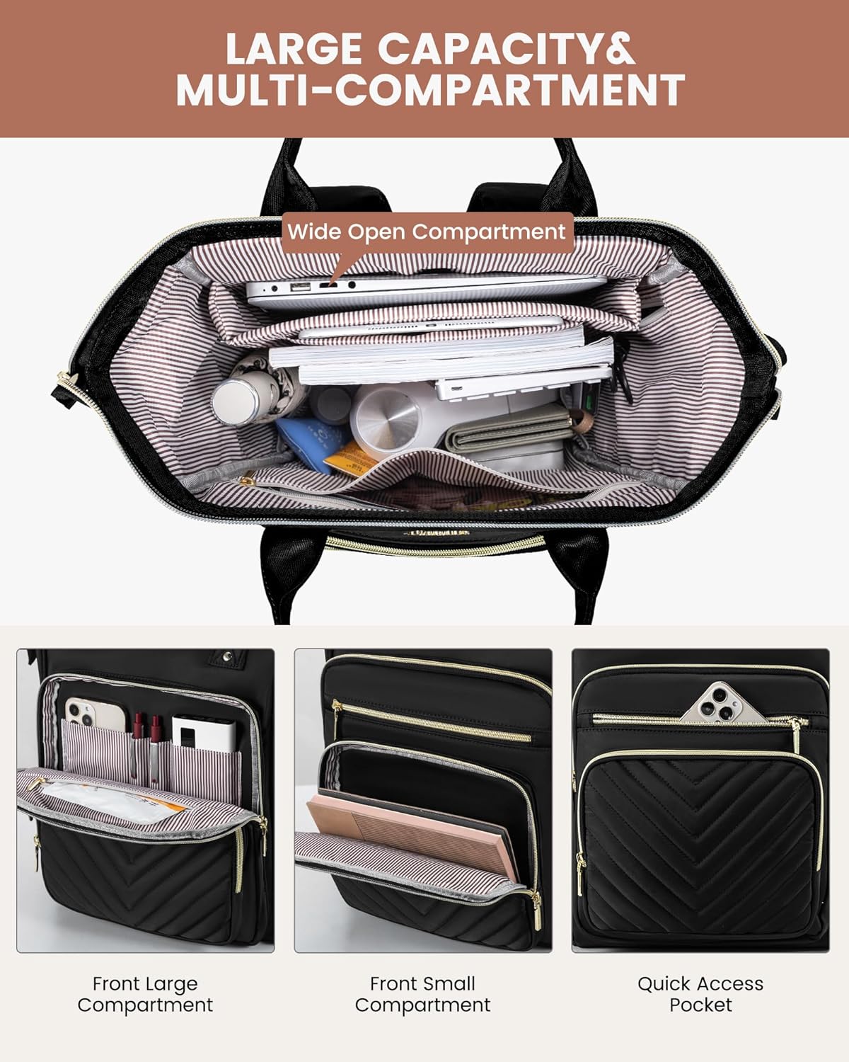 Thumbnail 2 de LOVEVOOK Rucksack Laptop 15,6 Zoll