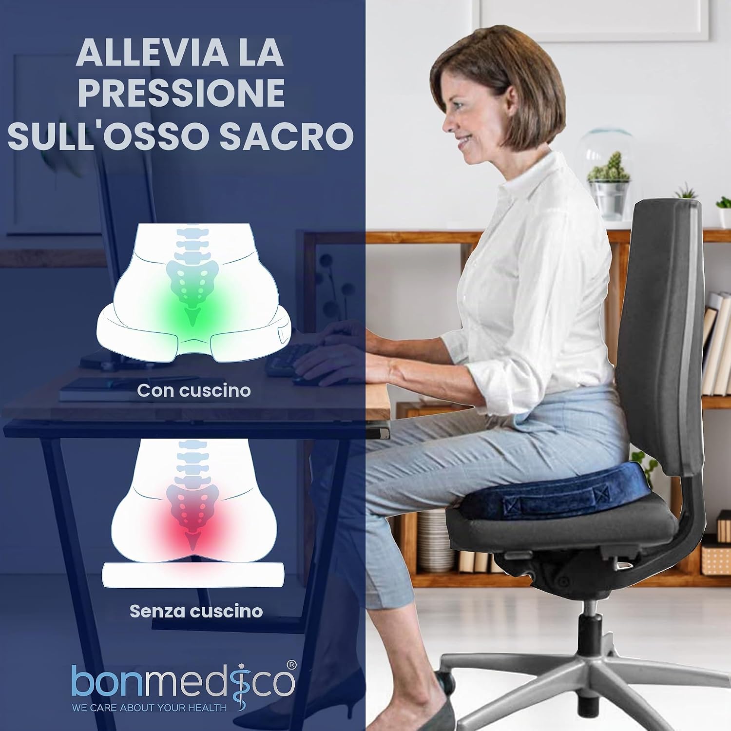 Thumbnail 4 de bonmedico Cuscino Ergonomico per Sedia