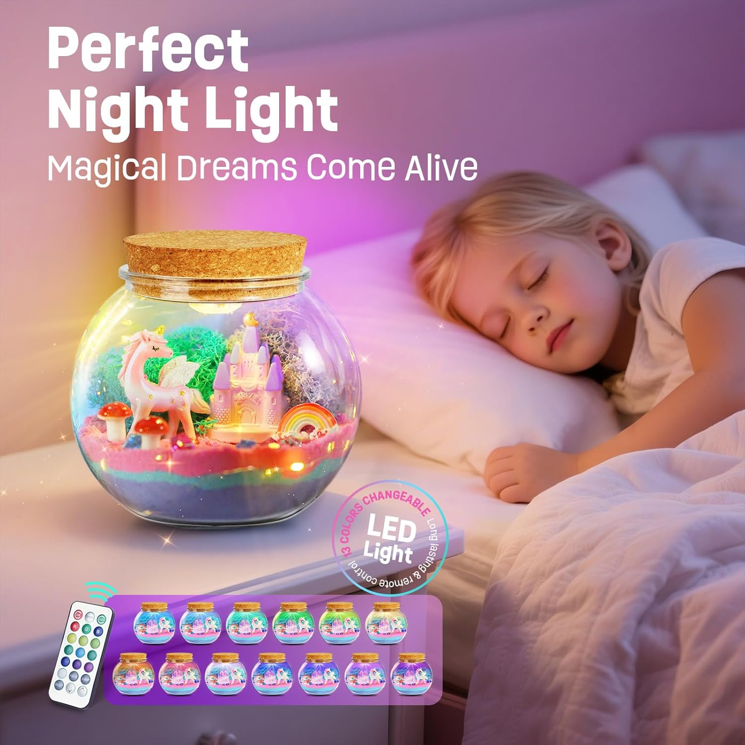 Thumbnail 6 de Einhorn Terrarium Set DIY für Mädchen