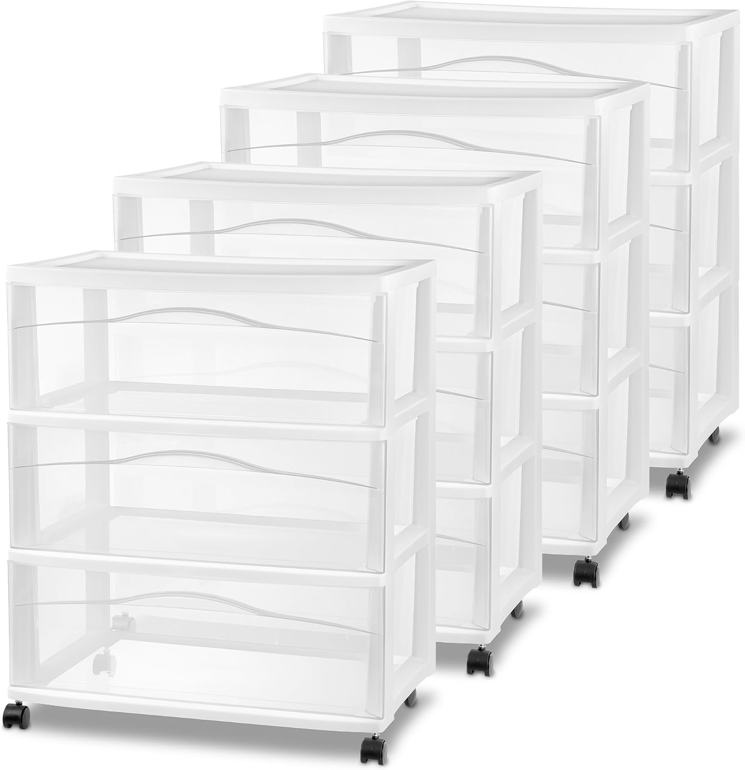 Detalle de Sterilite 3-Drawer Storage Cart