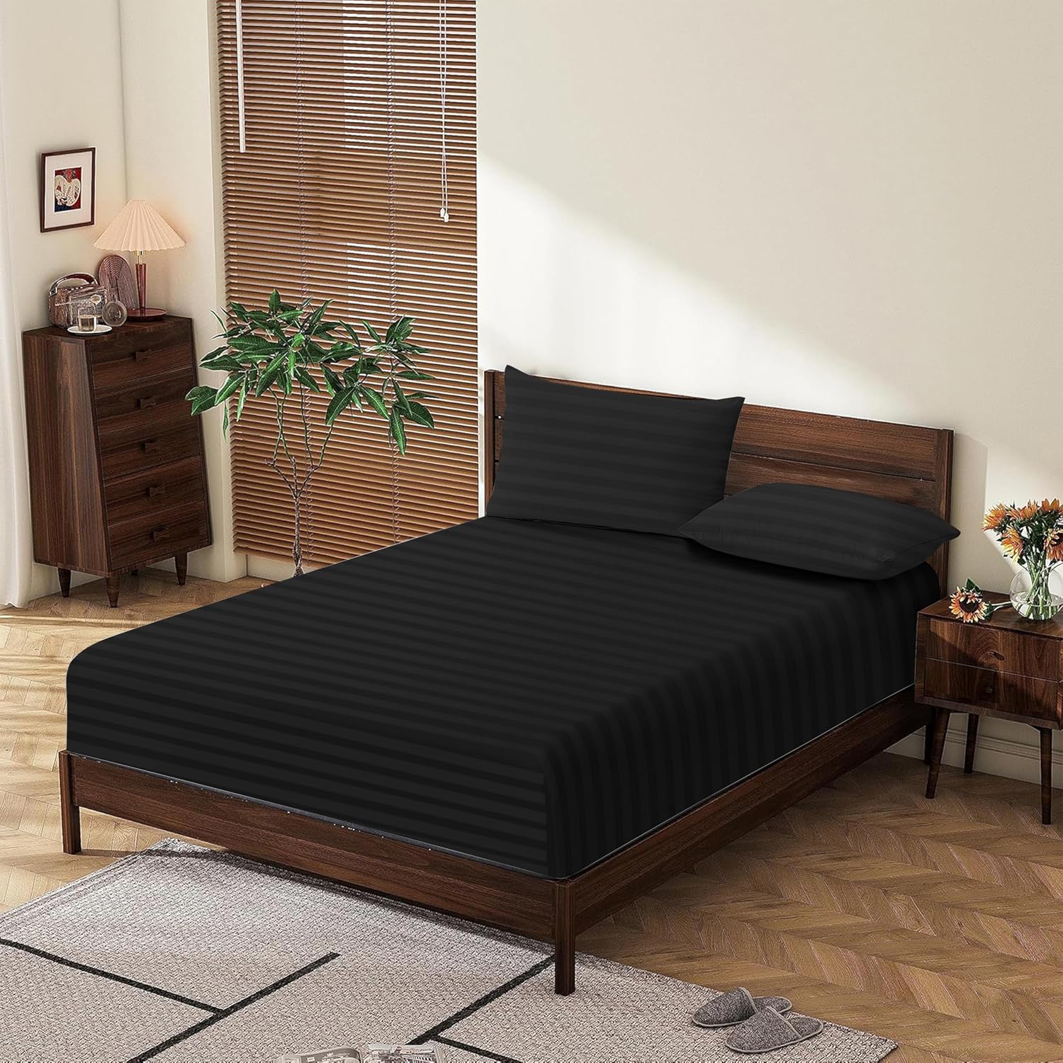Detalle 2 de Full Size Fitted Sheet, Egyptian Cotton