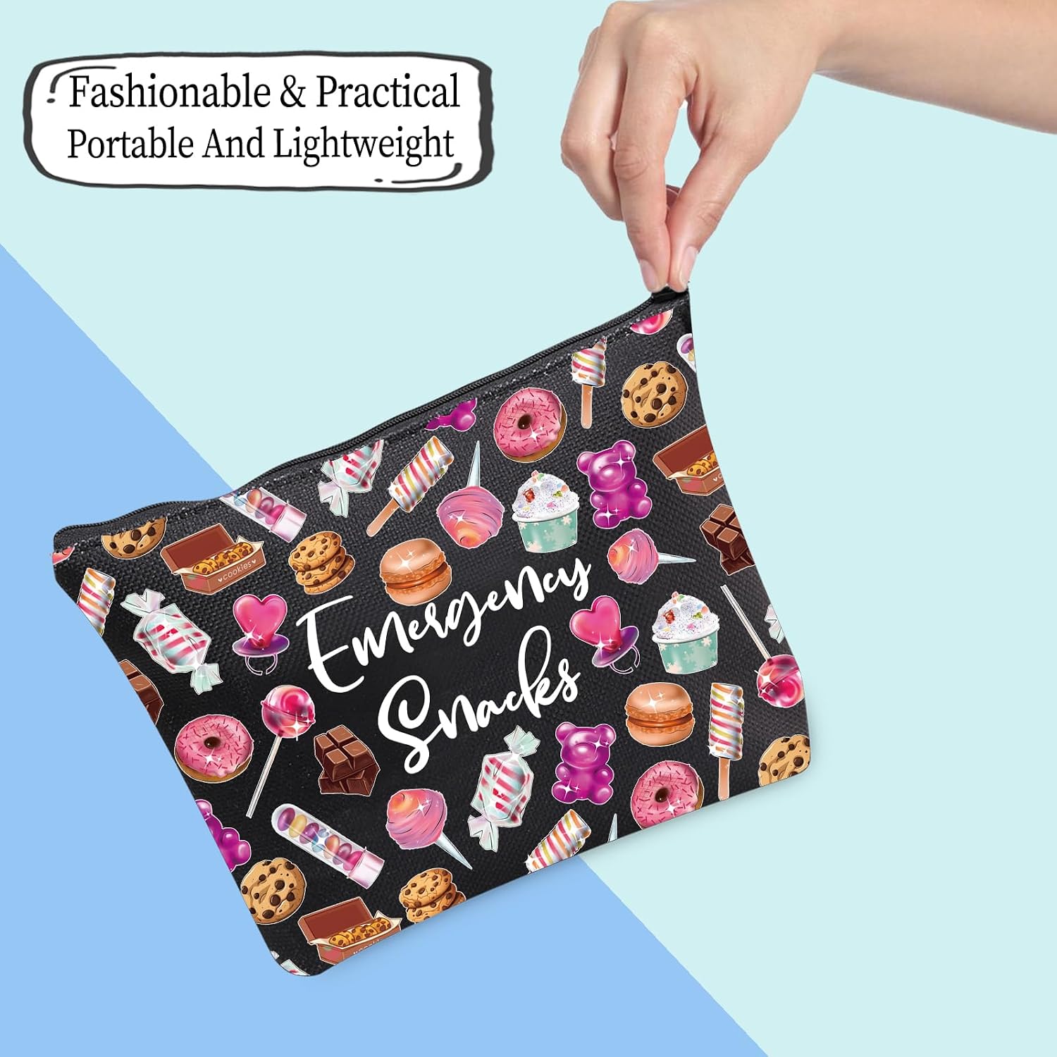 Detalle 1 de JXGZSO Reusable Snack Pouch, Polyester