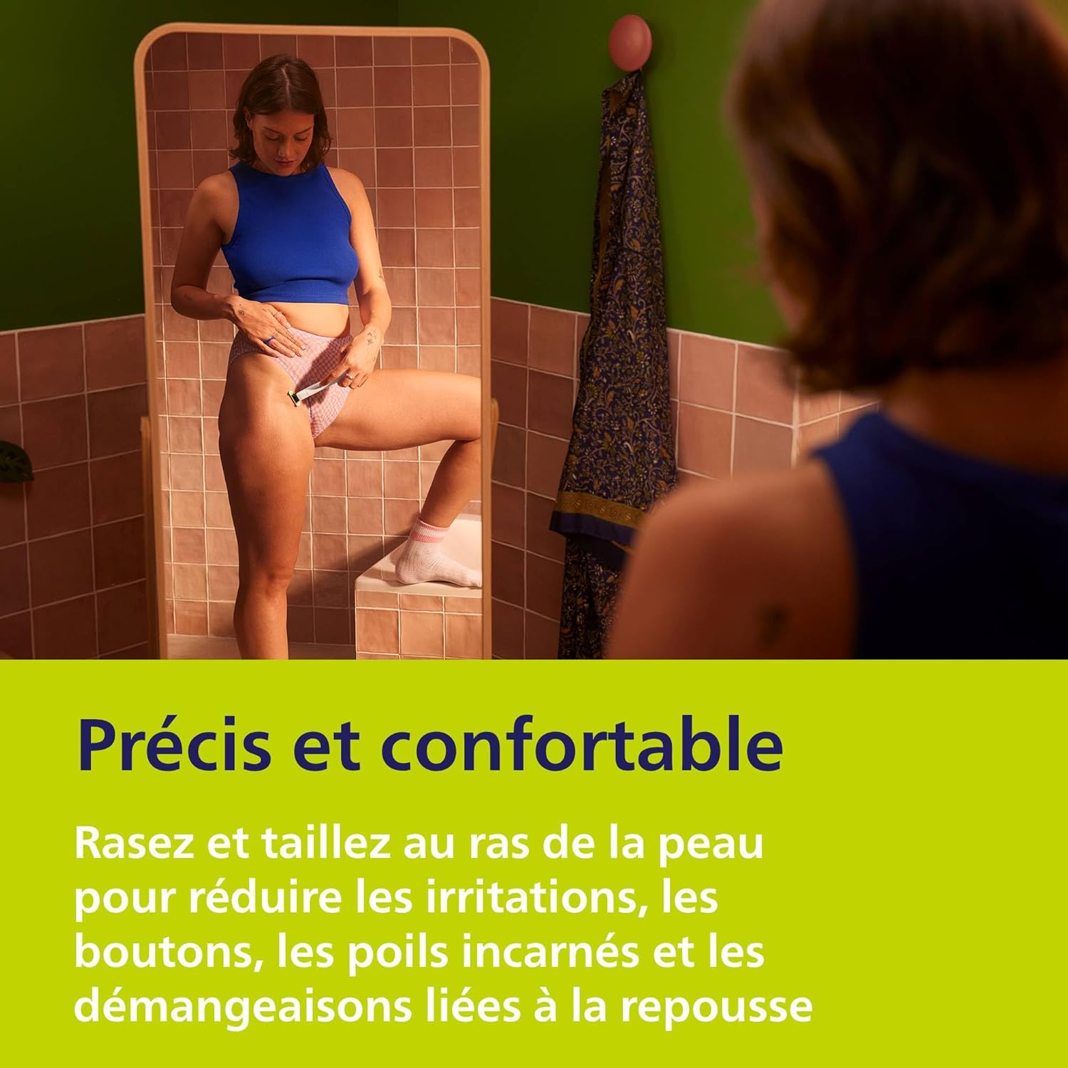 Detalle de Philips OneBlade Intimate QP1924/28 – rasage intime sûr et confortable
