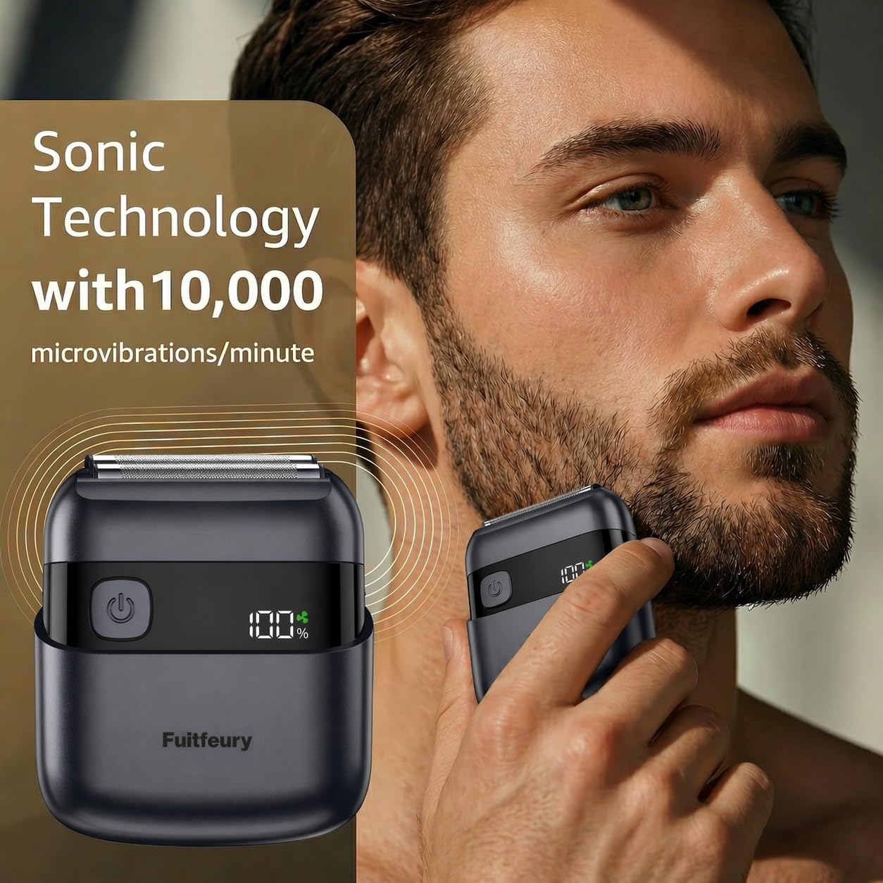 Detalle de Electric Shaver for Men – 10000 RPM Foil Shaver