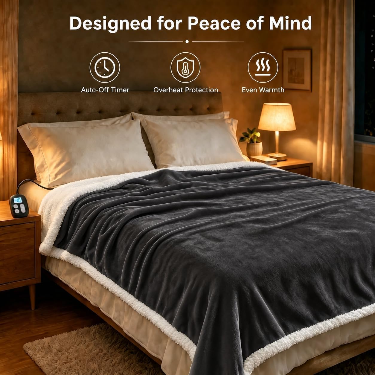 Thumbnail 5 de YUSTAL Electric Heated Blanket 72x84