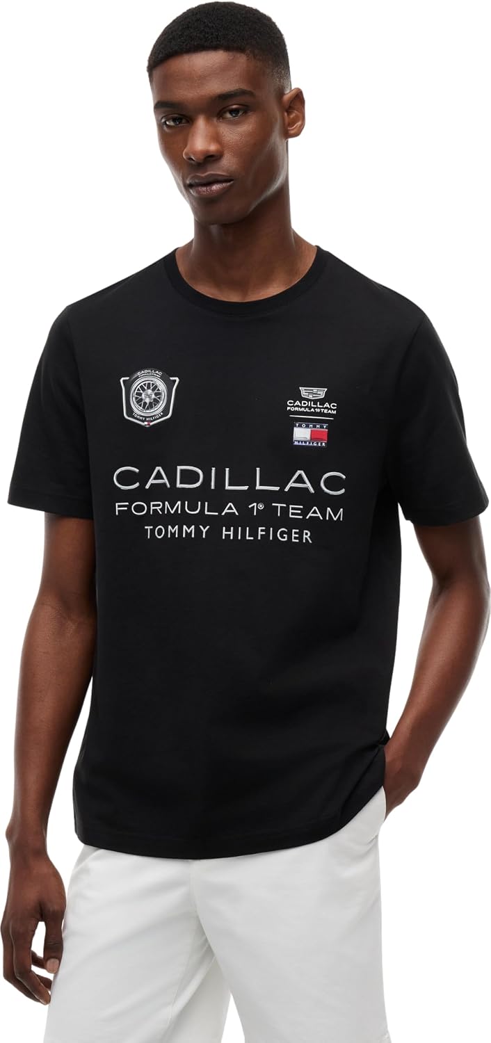 Detalle de Tommy Hilfiger TH x Cadillac F1 Racing Graphic Cotton T-Shirt (Unisex)