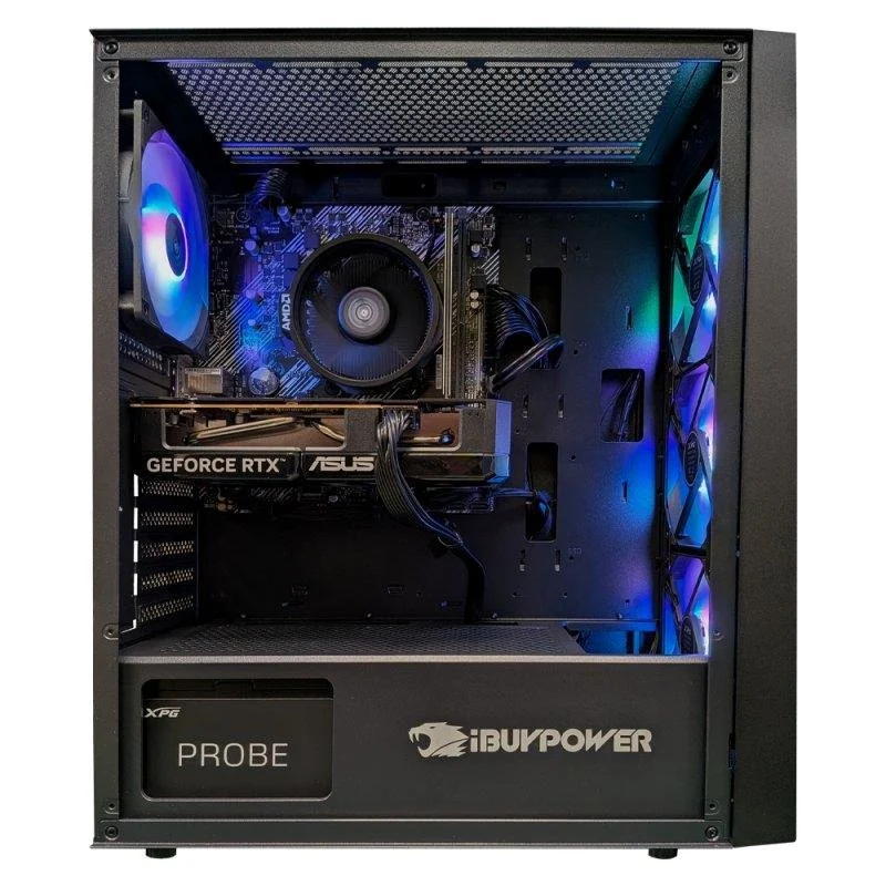 Thumbnail 3 de PC Sobremesa IBUYPOWER Fighter Warborn Lite: Ryzen 5 5500, RTX 5060 y 16 GB en 500 GB SSD