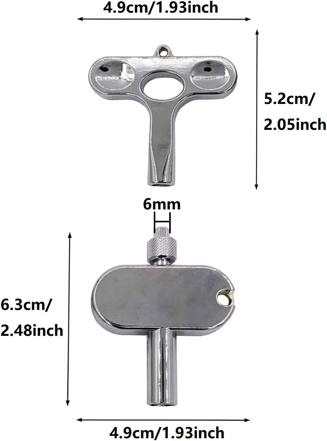Detalle 2 de Jiayouy Drum Tuning Keys, Chrome-Plated Metal