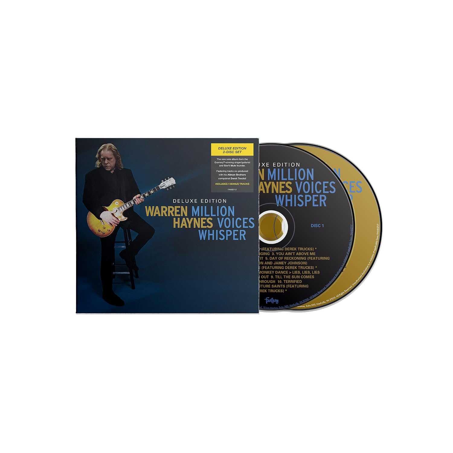 Detalle de Warren Haynes 0888072651821 Million Voices Whisper Deluxe Edition 2-CD