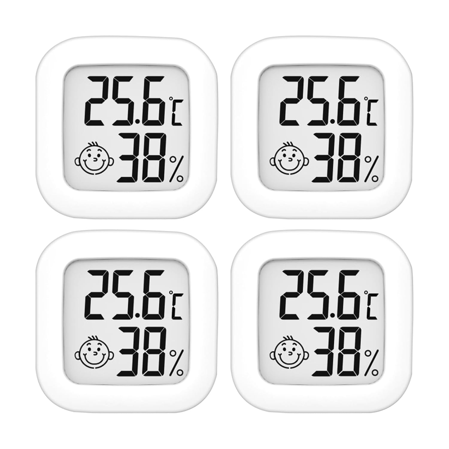 Detalle de Lot de 4 thermomètres hygromètres d'intérieur haute précision