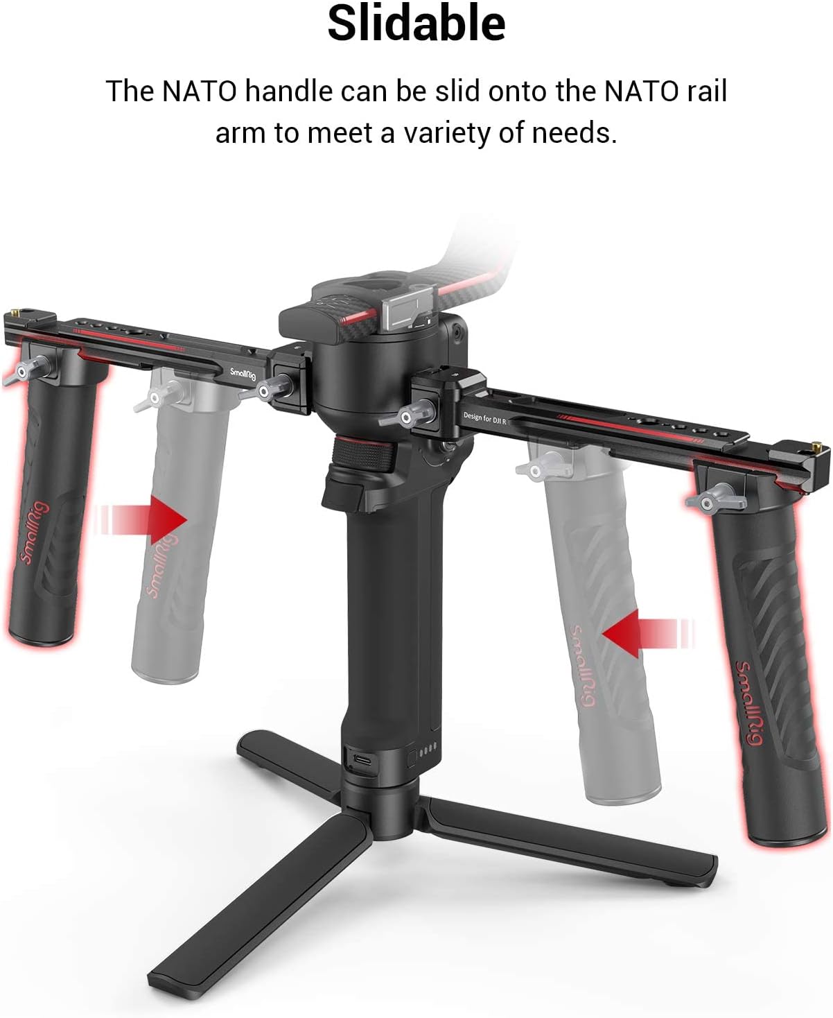 Thumbnail 2 de SMALLRIG 3027 Dual Handle Handgrip for gimbals
