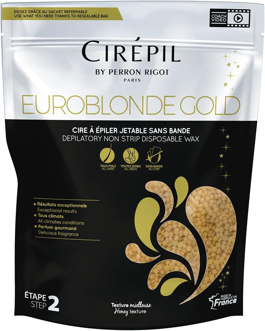 Detalle de Cirepil Euroblonde Gold ontharingswas met honingtextuur, 800 g
