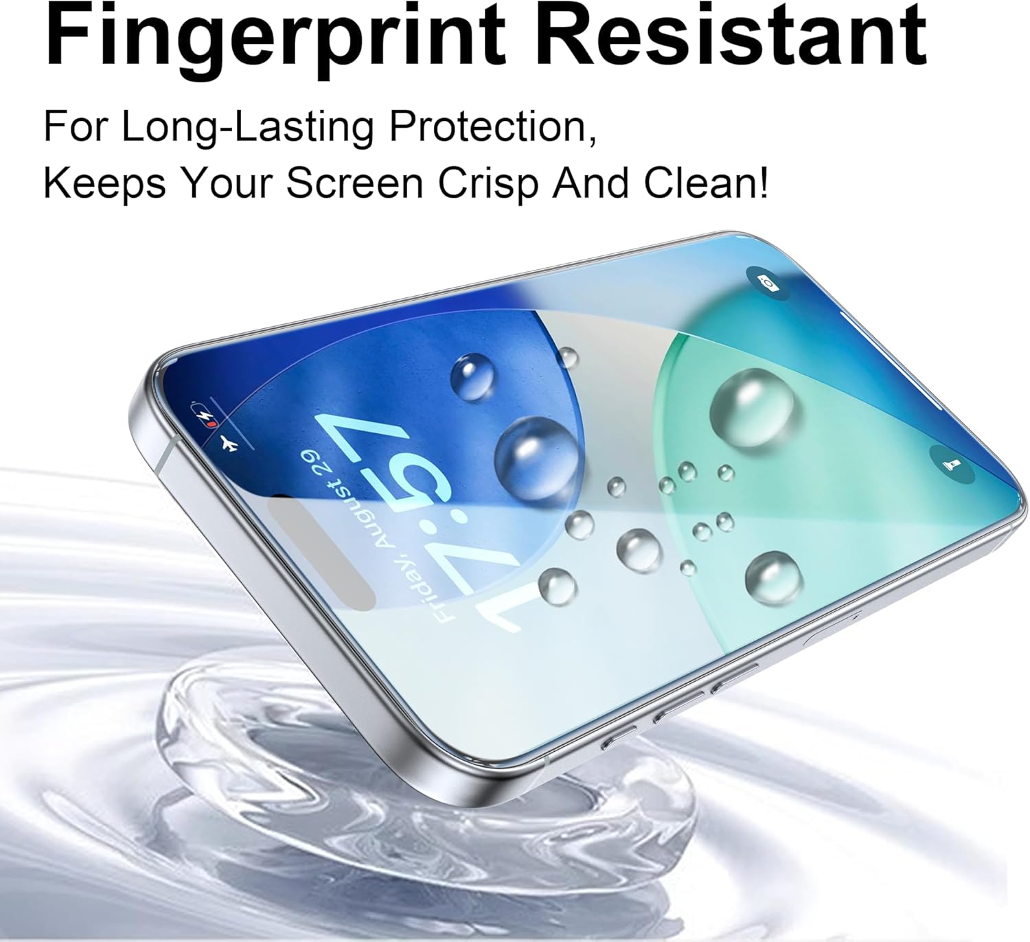 Thumbnail 4 de OneFish Privacy Screen Protector for iPhone 17 Pro Max (6.9 Inch) with Airbag Edge Protection – 2 Pack