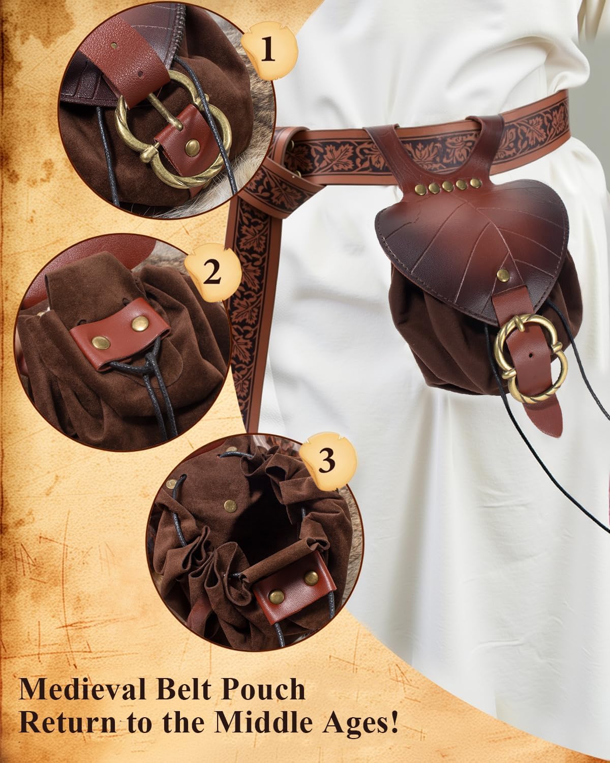 Thumbnail 5 de Belt Pouch with Leather Belt