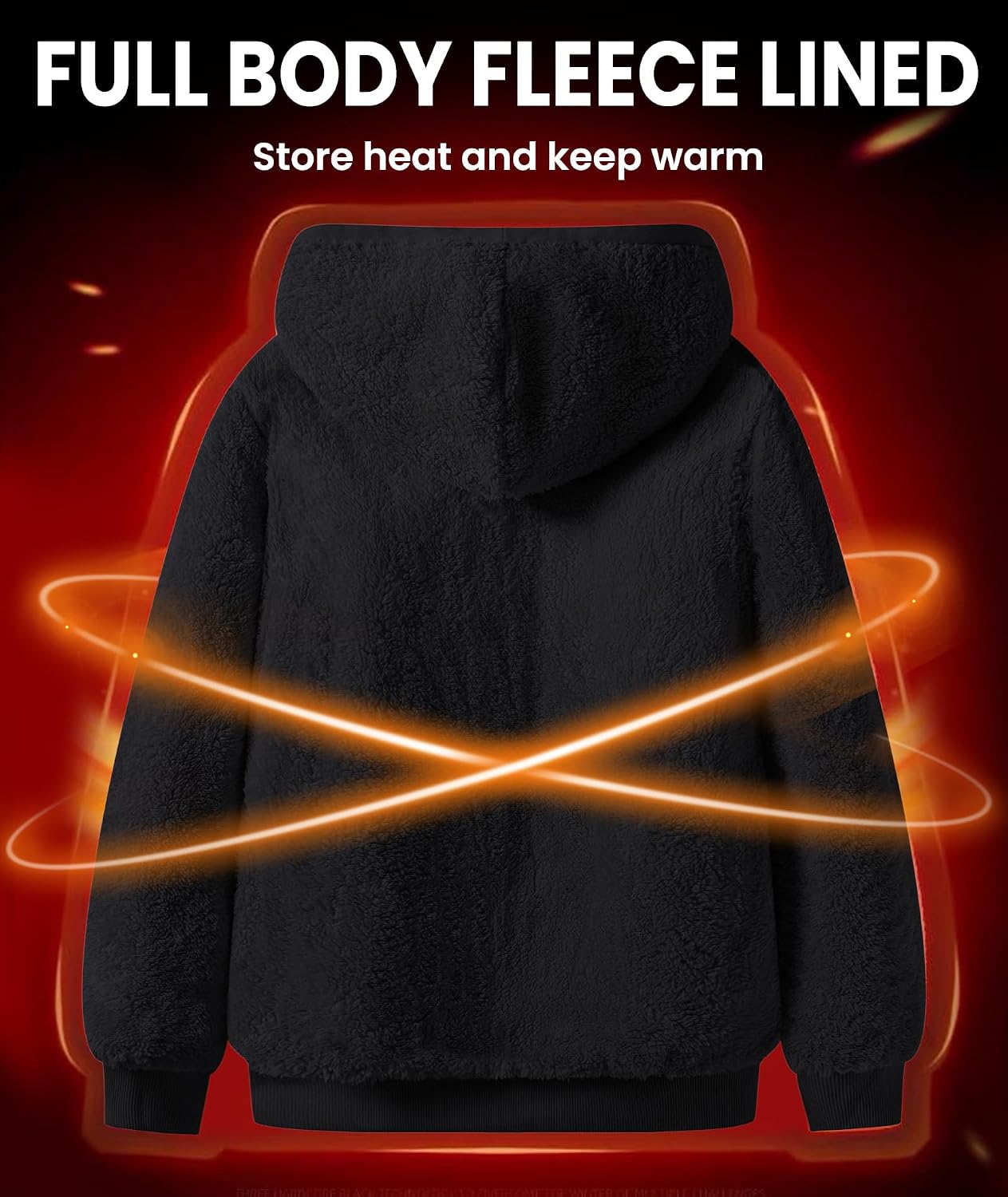 Detalle de GEEK LIGHTING Zip Hoodie Full Zip Warmth